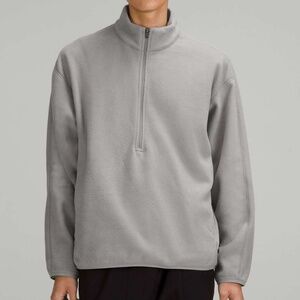 Lululemon Oversized Fleece Half Zip, Medium, Gull Grey
